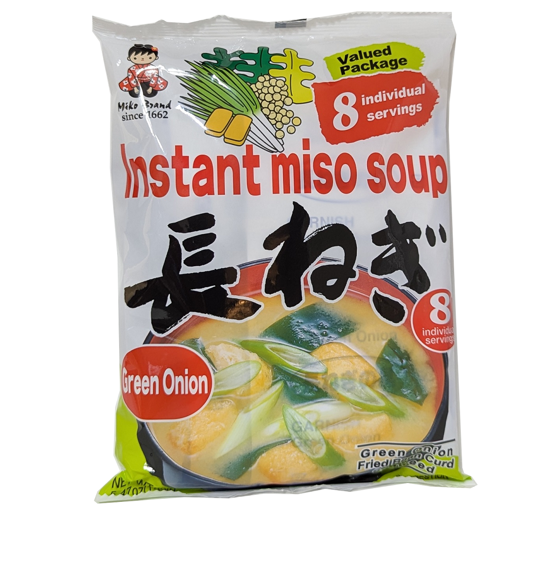 Instant Miso Soup, Green Onion (8 pack)